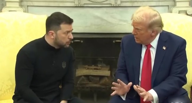 Momen pertemuan Presiden Ukraina Volodymyr Zelensky dan Presiden AS Donald Trump. [Instagram]
